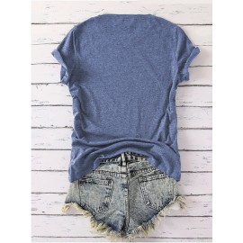 Women's Turquoise Christian Faith T-Shirt with Psalm 23 