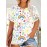 Plus Size - Fun Graffiti 3D Print, Comfortable And Breathable Elastic Fabric, Casual Loose Fit, Machine Washable Round Neck Short Sleeve T-Shirt, Suitable for Spring, Summer, And Autumn Outdoor And Weekend Gatherings.
