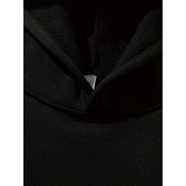 [Plus Size Sweatshirt] Plus Size Women's Casual Sweatshirt | Autumn and Winter Long-Sleeved Pullover with Pockets | Mute S Printed Round Neck