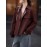 [Elegant Blazer] Elegant Brown Women's Blazer | Structured Non-Stretch Jacket, Machine Washable Chic Outerwear for Everyday & Formal Events, Minimalistic Design, Sophisticated Craftsmanship