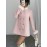 New Women's Elegant Tweed Coat - Chic Button Front Long Sleeve Coat with Structured Fit, Machine Washable Solid Color Outerwear for Fall Winter